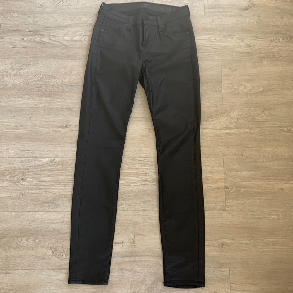Stylish Blacked Coated Jeans